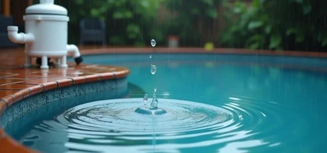 Faut-il faire tourner la pompe piscine sous la pluie ou l&rsquo;arrêter ?